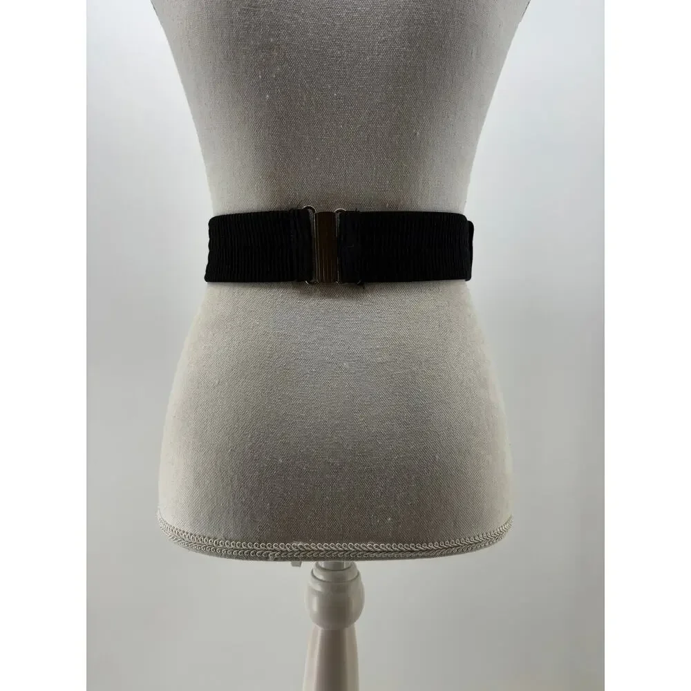 Vtg Cummerbund Belt Women's Puffy Fabric Belt Brown Tan OS